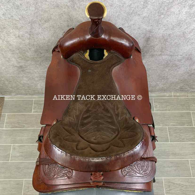 American Saddlery Circle A 1860 Pro-Dally Roper Western Saddle, 17.5" Seat, Wide Tree - Full QH Bars