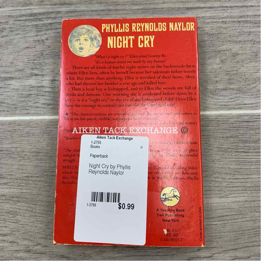 Night Cry by Phyllis Reynolds Naylor