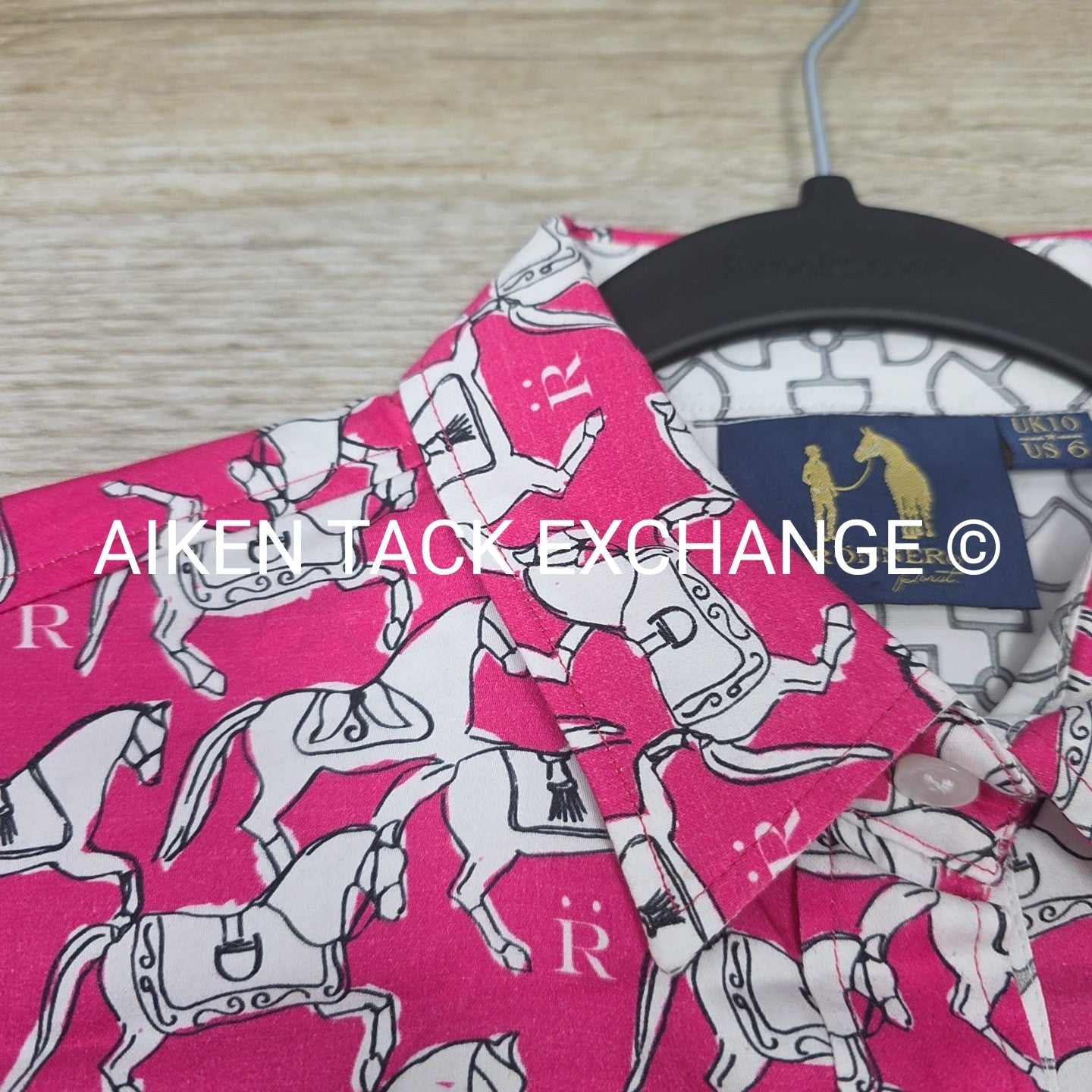Ronner Horse Print Long Sleeve Top, Size 6