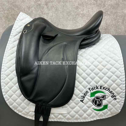 2016 Devoucoux Mendia Monoflap Dressage Saddle, 17" Seat, 2 Flap, Medium Wide Tree, Foam Panels, Full Buffalo Leather