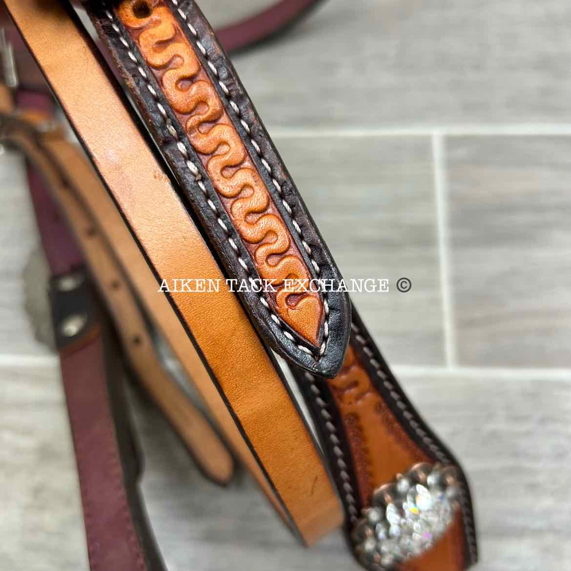 Browband Western Headstall with Bling