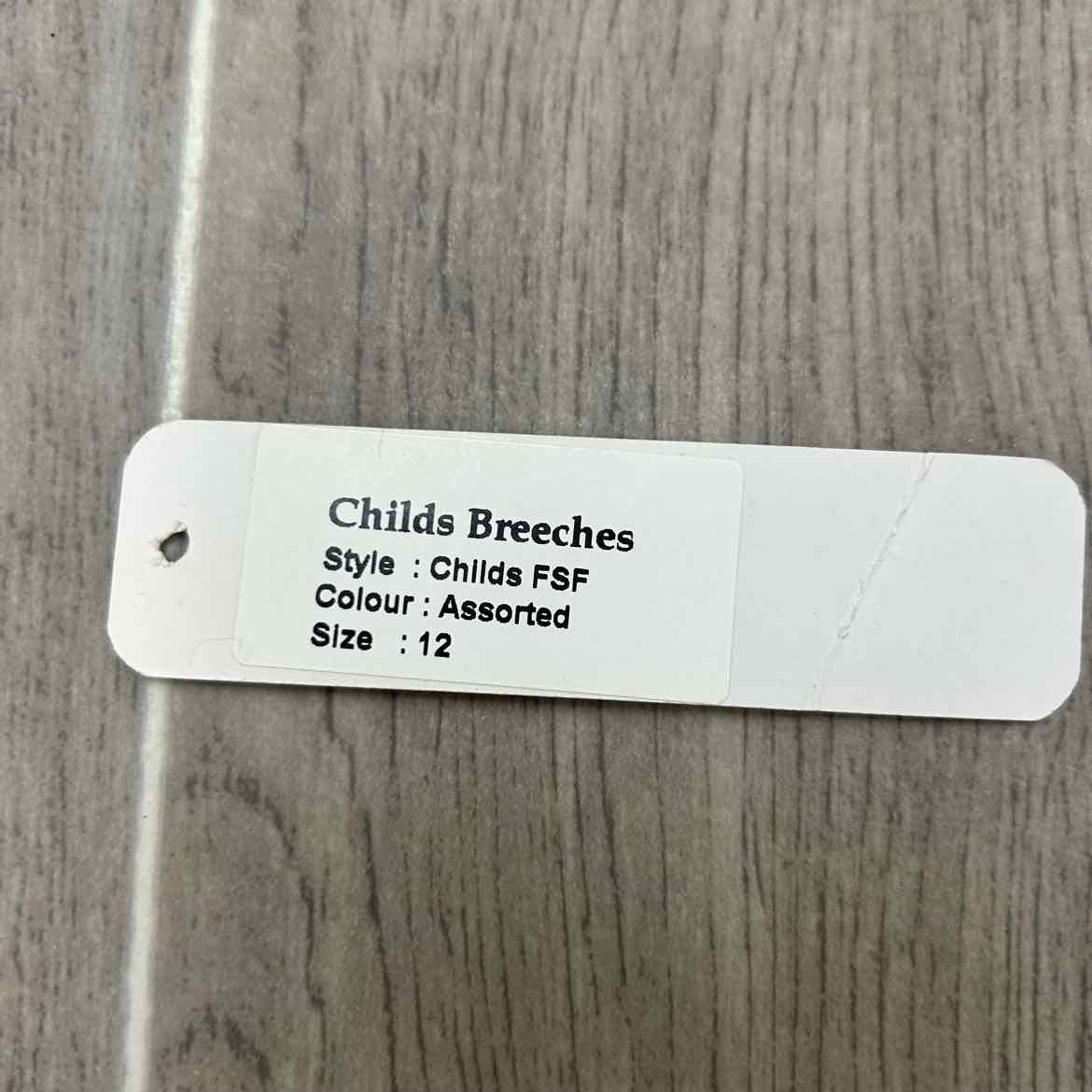 Eqituff Children's Knee Patch Breeches, Navy, Size 12, Brand New