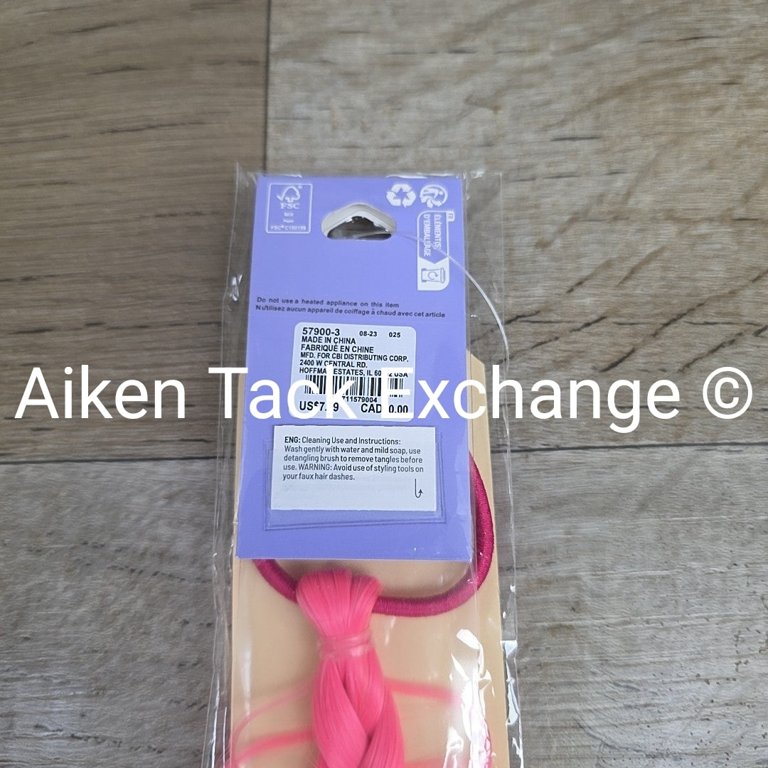 Claire's Braided Faux Hair Extension with Hair Tie