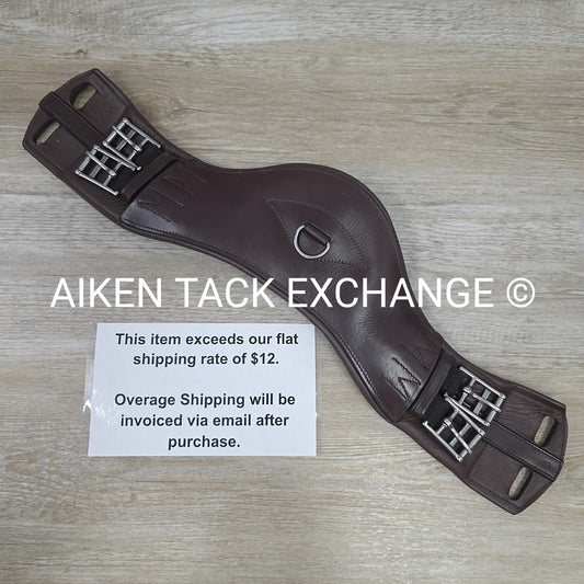 KL Select Red Barn Balance Anatomic Shoulder Relief Dressage Girth, Brown, 18"