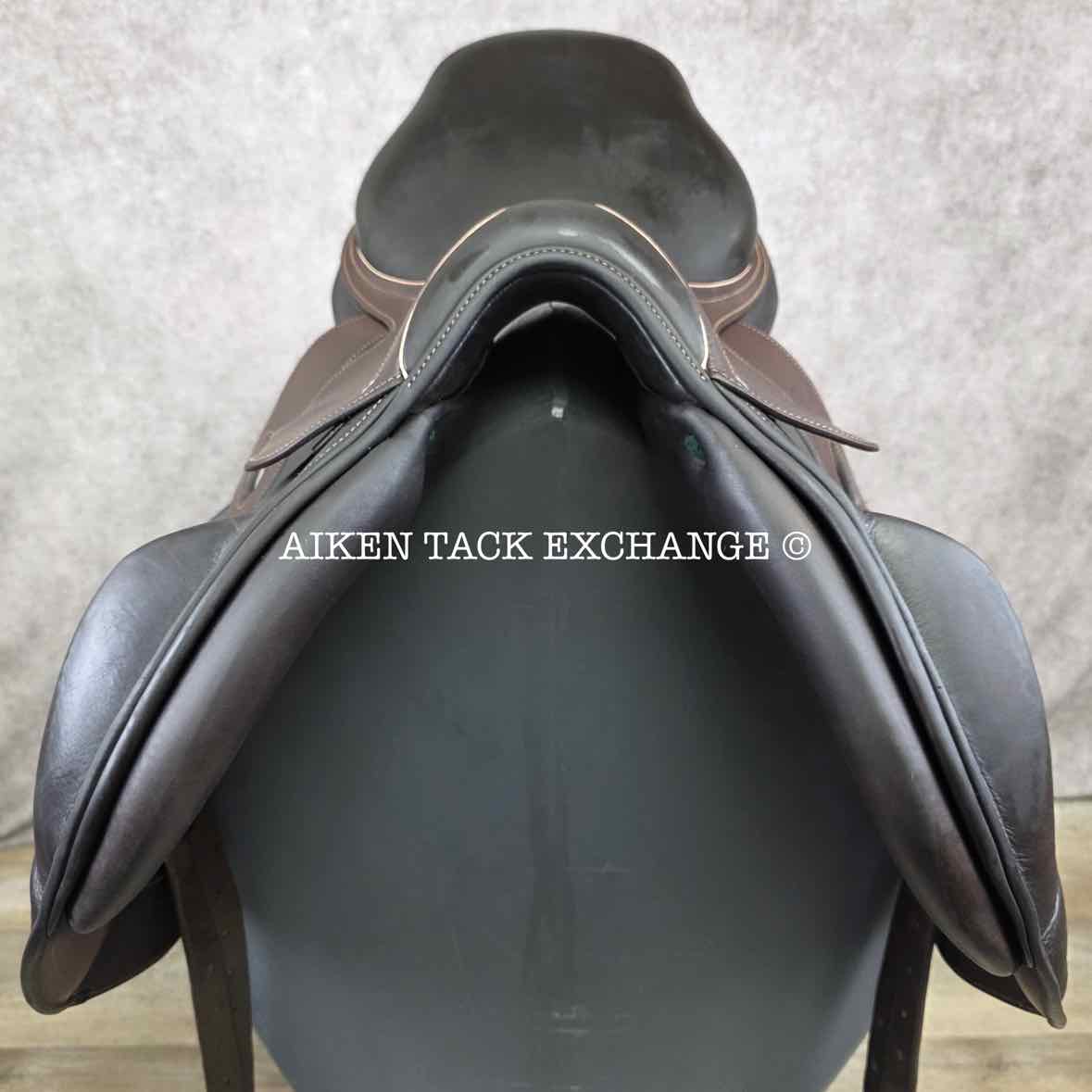 2014 Herve Godignon Jump'In Monoflap Jump Saddle, 17.5" Seat, 3A Flap, Medium Tree, Foam Panels