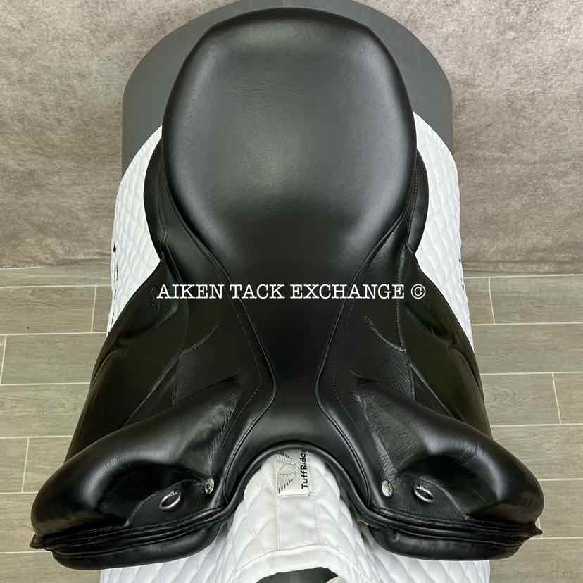 2014 Devoucoux Mendia Monoflap Dressage Saddle, 18" Seat, 3 Flap, Medium Wide Tree, D3D Panels, Full Buffalo Leather