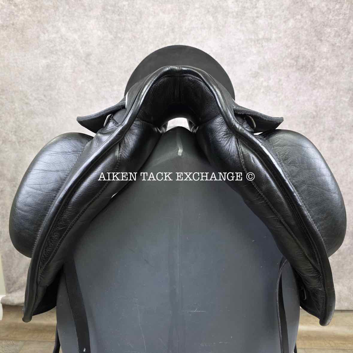 2013 Custom Saddlery Icon Coda Monoflap Dressage Saddle, 18" Seat, Adjustable Tree, Wool Flocked Panels