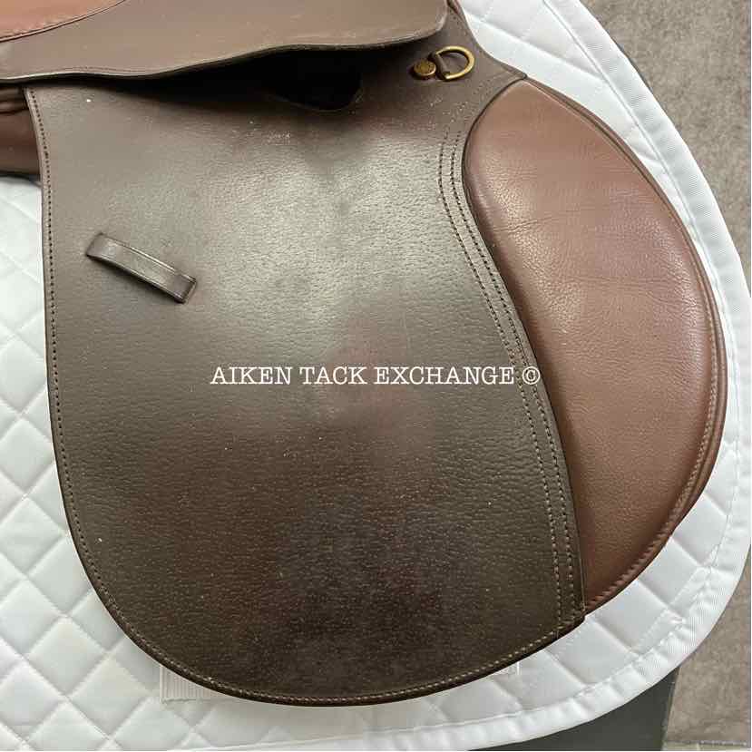 Lancers Close Contact Jump Saddle, 17" Seat, Medium/Medium Wide Tree, Foam Panels