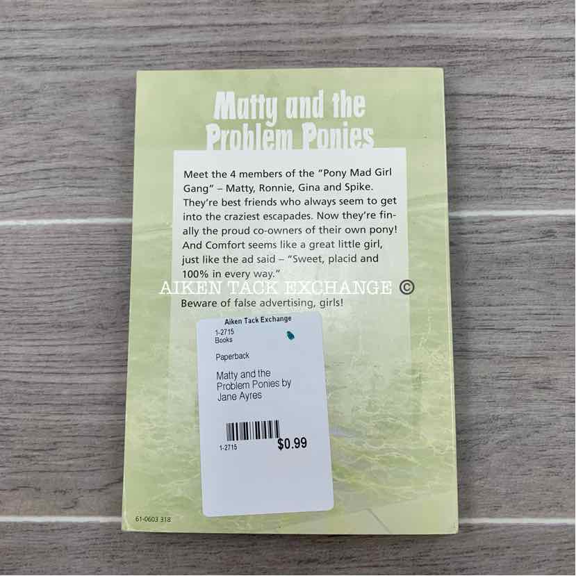 Matty and the Problem Ponies by Jane Ayres