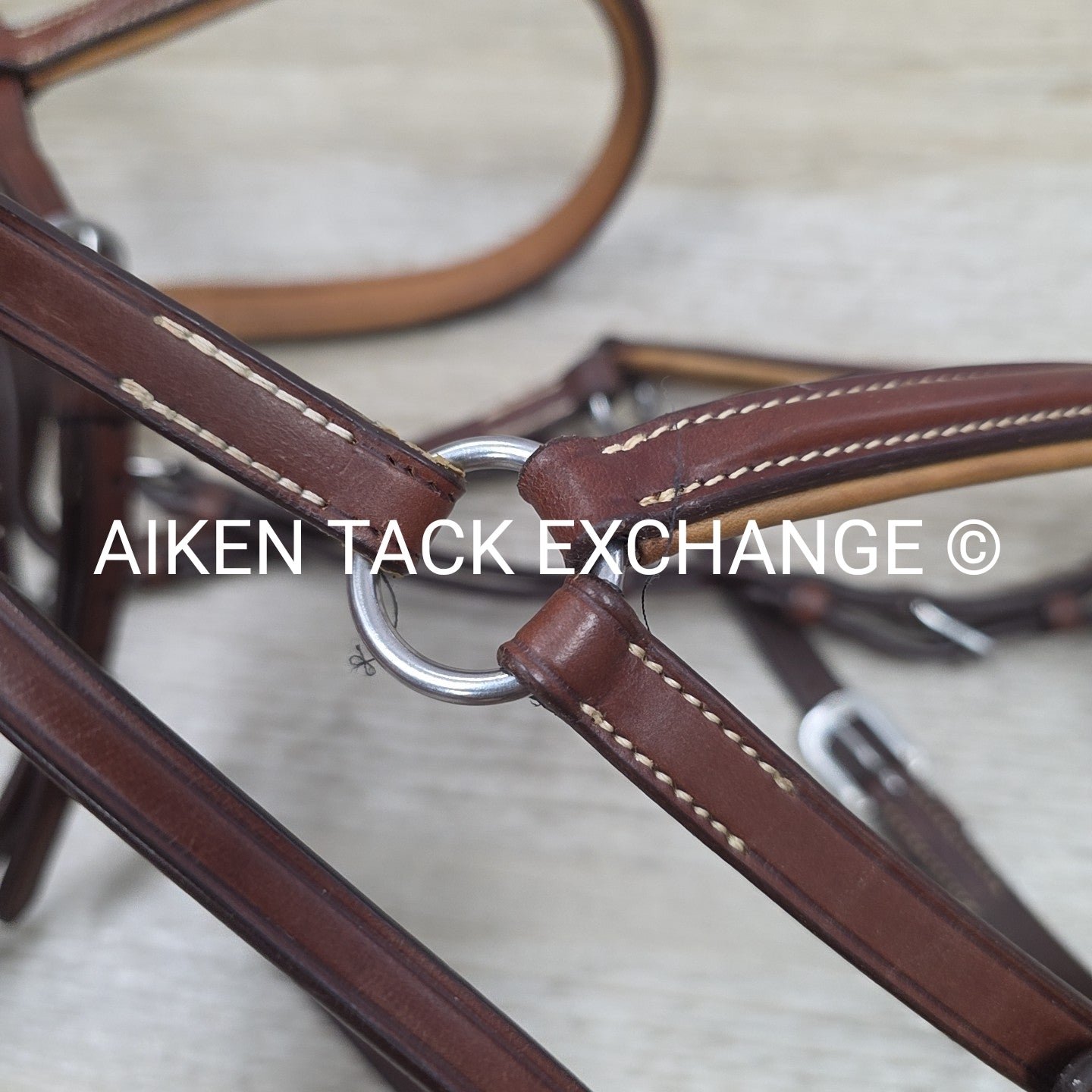 Antares Monocrown Figure 8 Bridle, No Reins, Brown, Oversize (3)