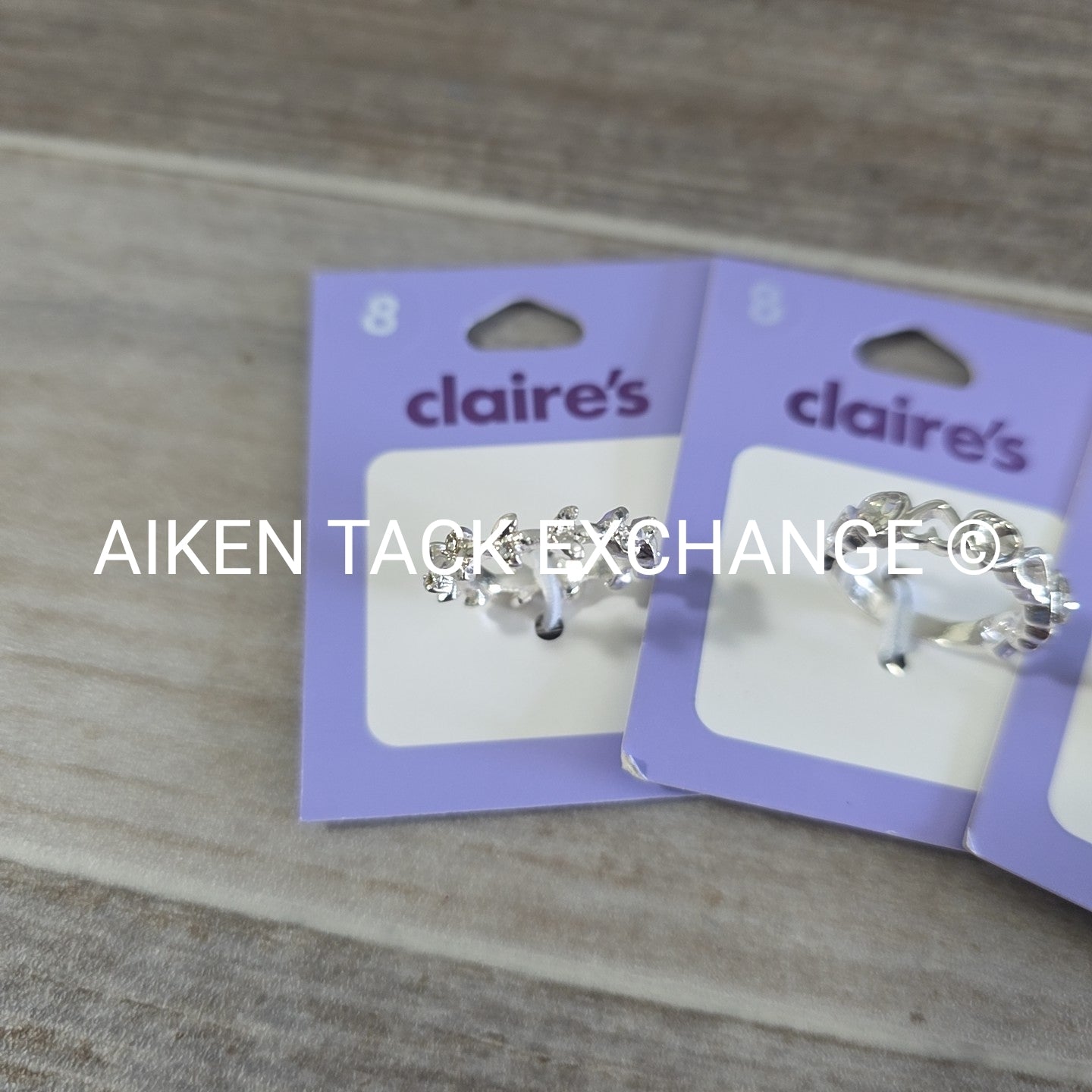Claire's Rings (3) - Size 8