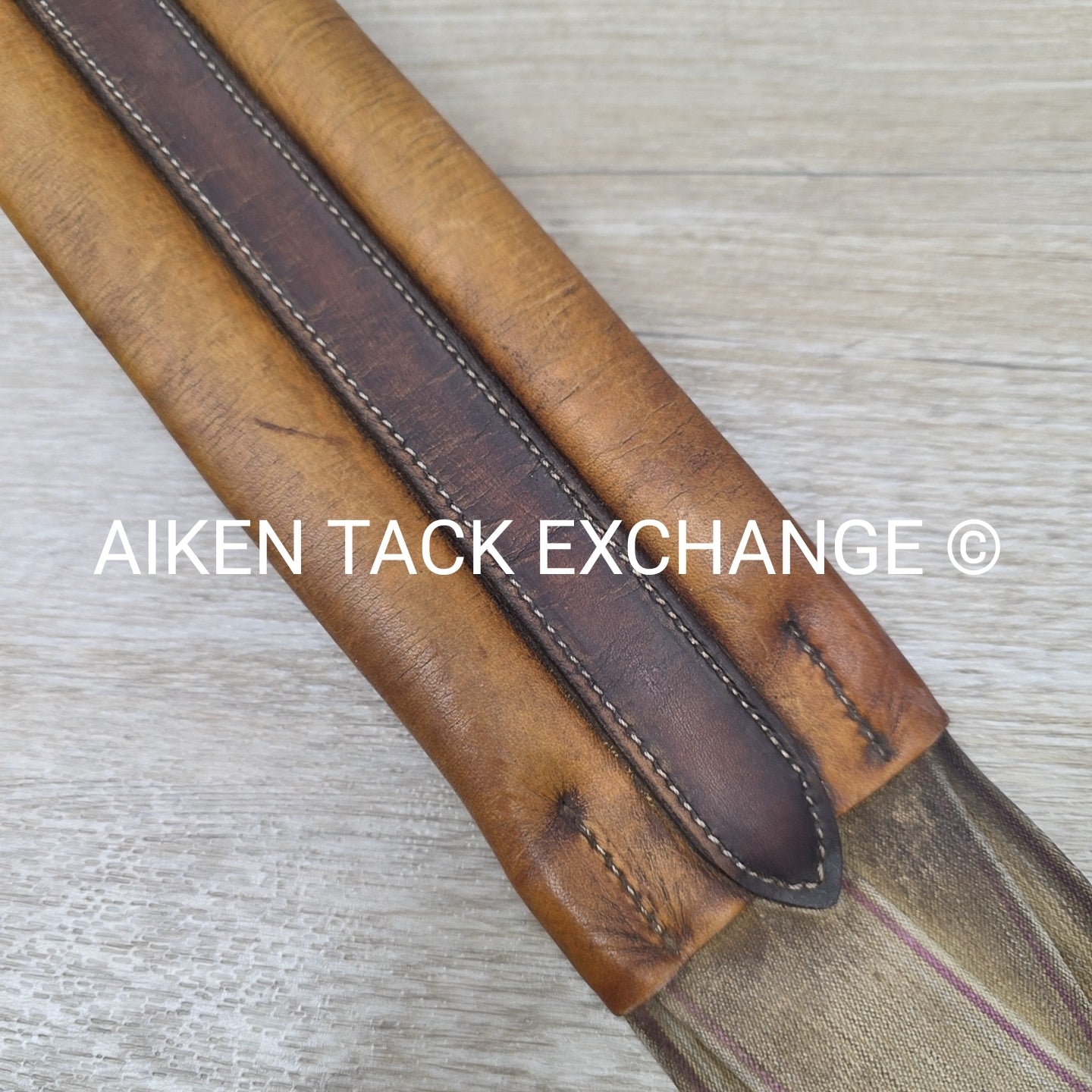 Mortack Girth with Double Elastic, Brown, 46"