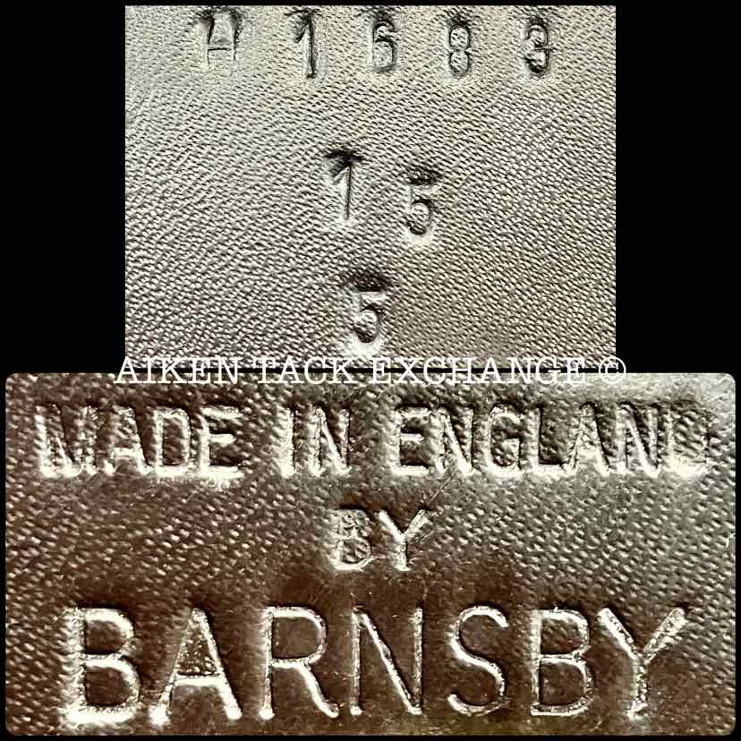 **SOLD** Barnsby All Purpose Saddle, 15" Seat, Wide Tree, Wool Flocked Panels