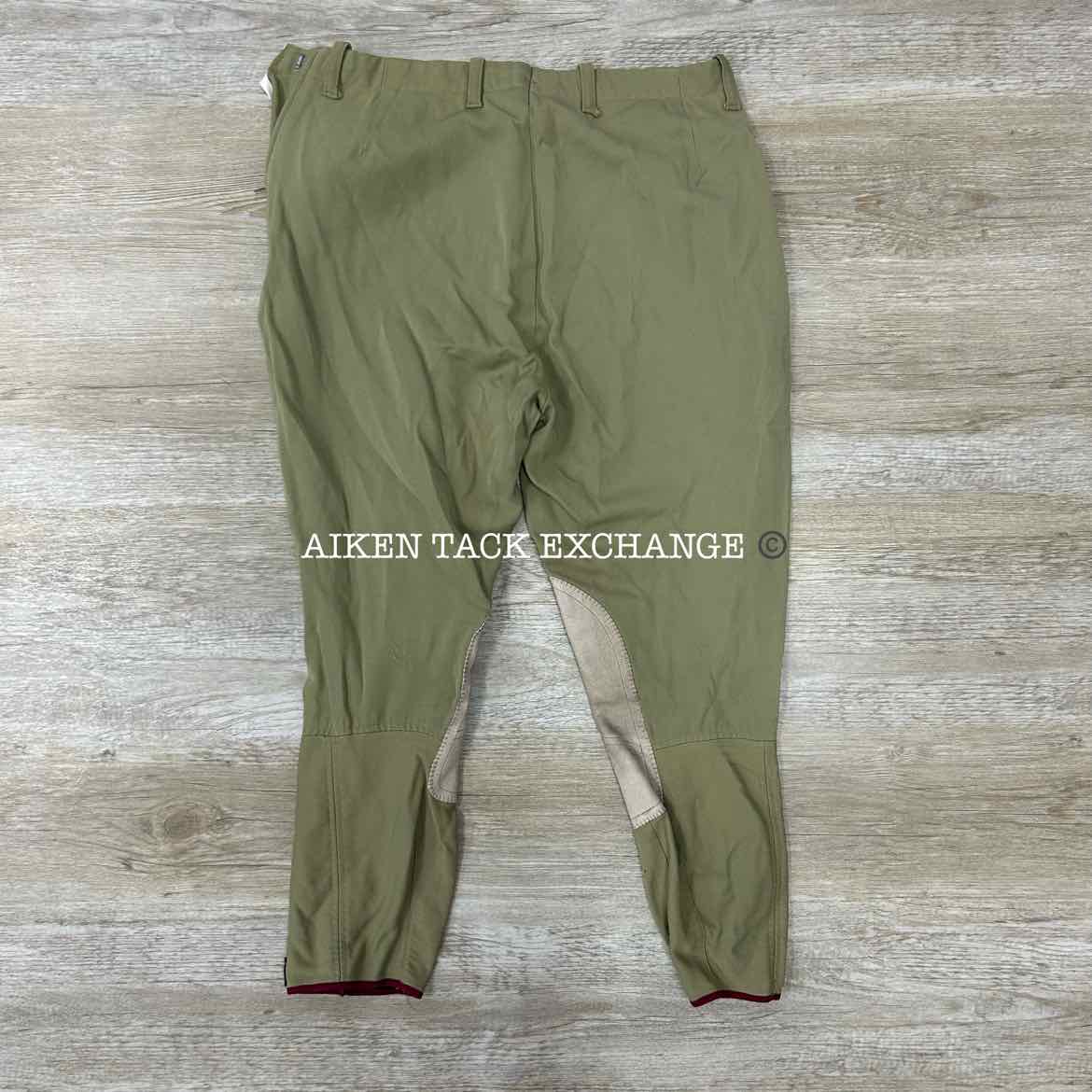 Pytchley Size Zip Knee Patch Breeches, Size 32 (has blemishes)