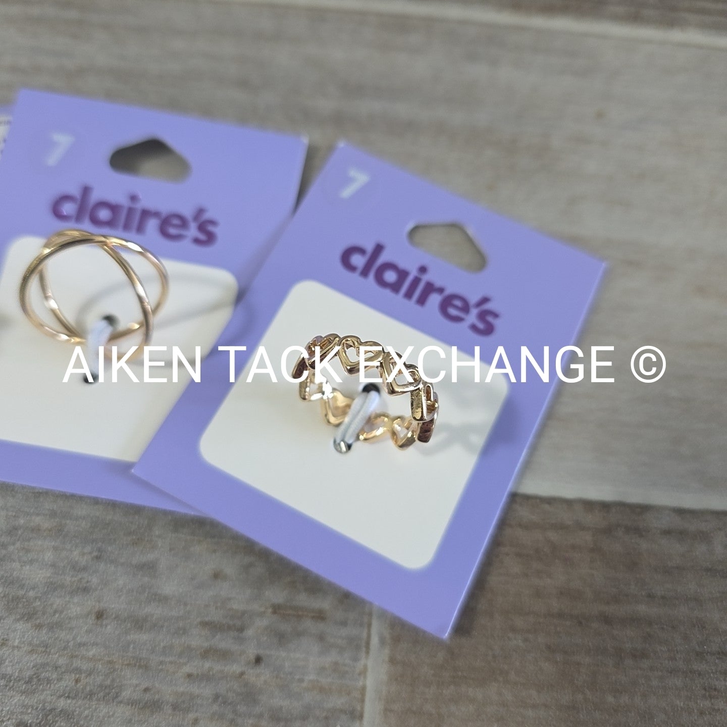 Claire's Rings (3) - Size 7