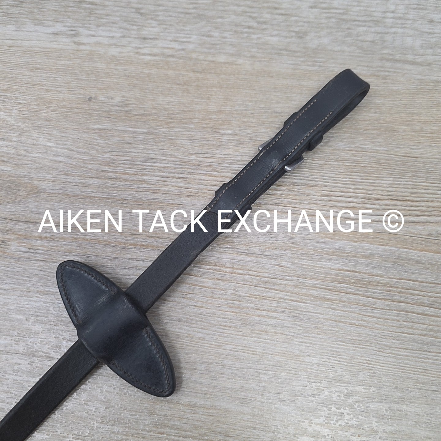 Artemis Rubber Reins, Black, Size Full