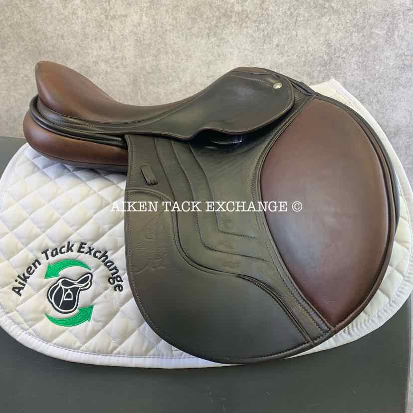 2014 Schleese Jete Close Contact Jump Saddle, 16.5" Seat, Adjustable AdapTree, Wool Flocked Panels
