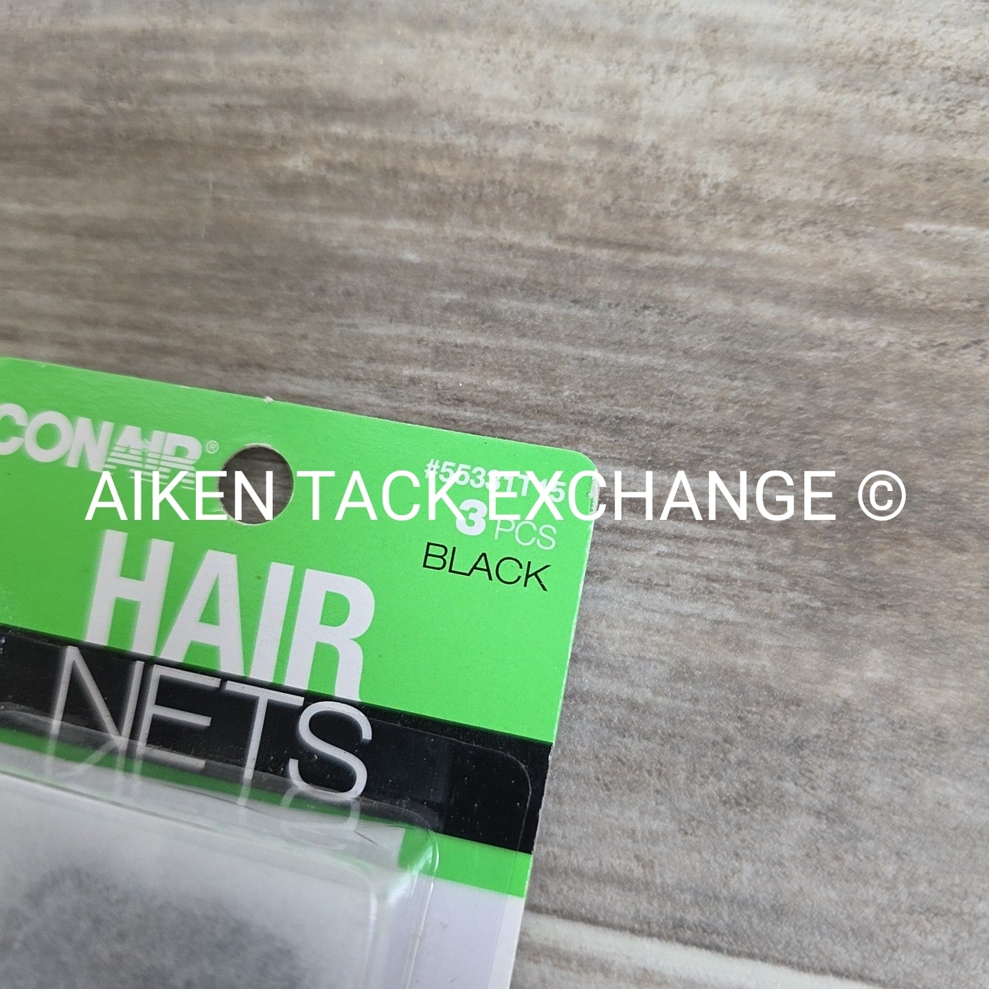 Conair Invisible Edge Hair Nets, Set of 3, Black
