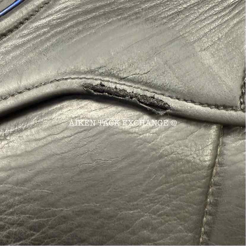 **SOLD** 2015 Black Country Carlow Dressage Saddle, 17.5" Seat, Medium Wide Tree, Wool Flocked Serge Panels