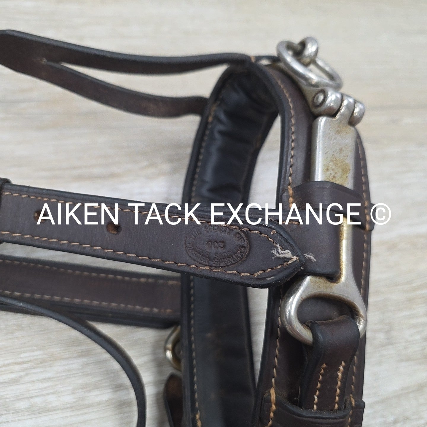 Society of Master Saddlers Lunging Cavesson, Brown, Size Cob