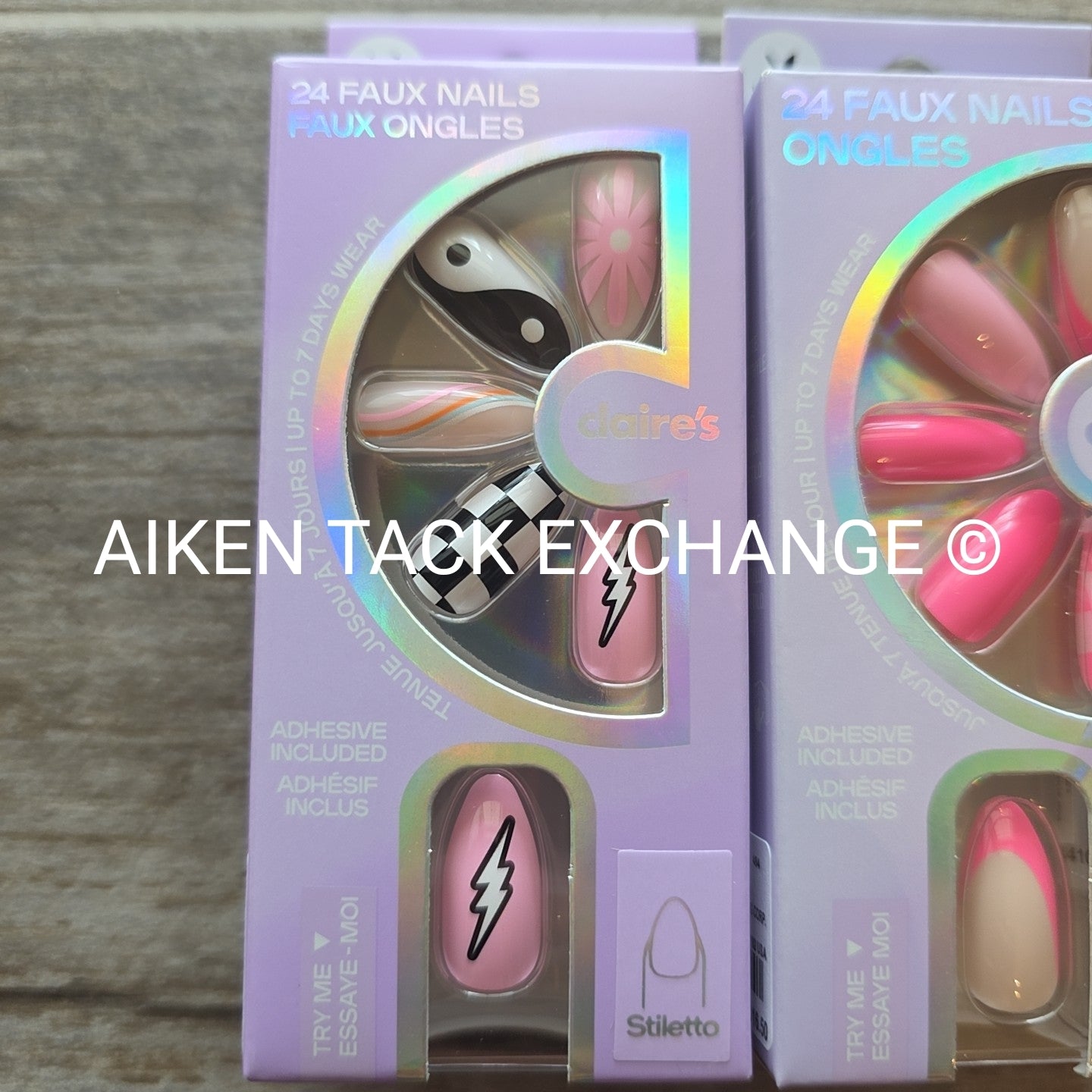 Claire's Press-On Nails (2 Sets) - 24 Count Each (48 Total)