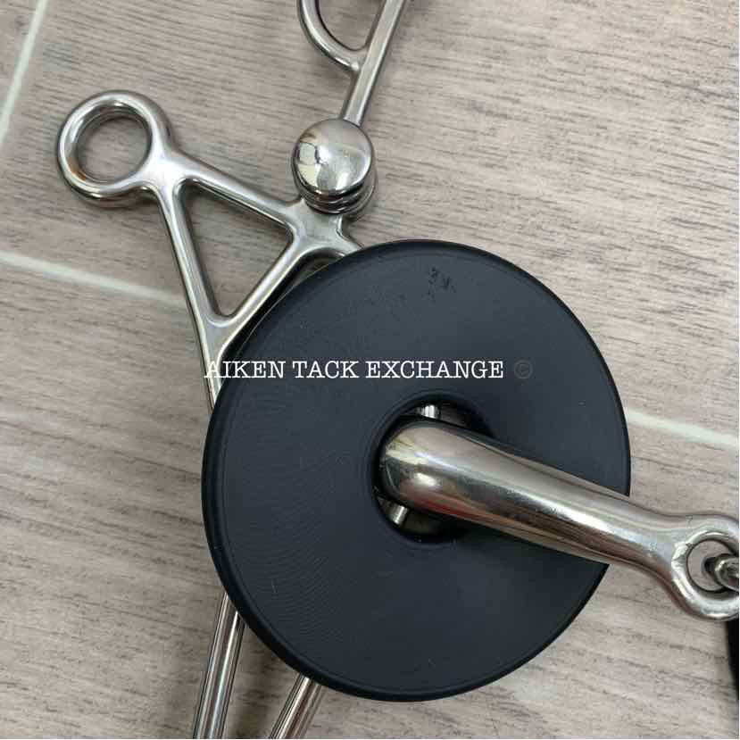 Hollow Single Joint Hackamore Bit 4.5"
