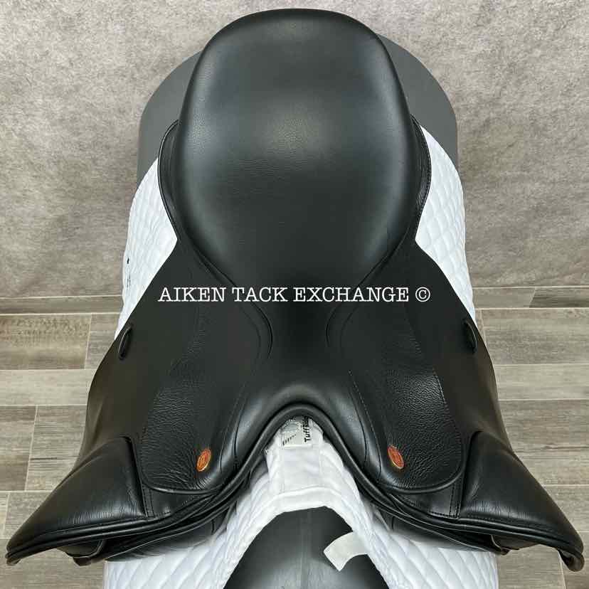 Kent & Masters MDM S-Series Standard Wither Moveable Block Dressage Saddle, 17.5" Seat, Adjustable Tree - Changeable Gullet, Wool Flocked Panels