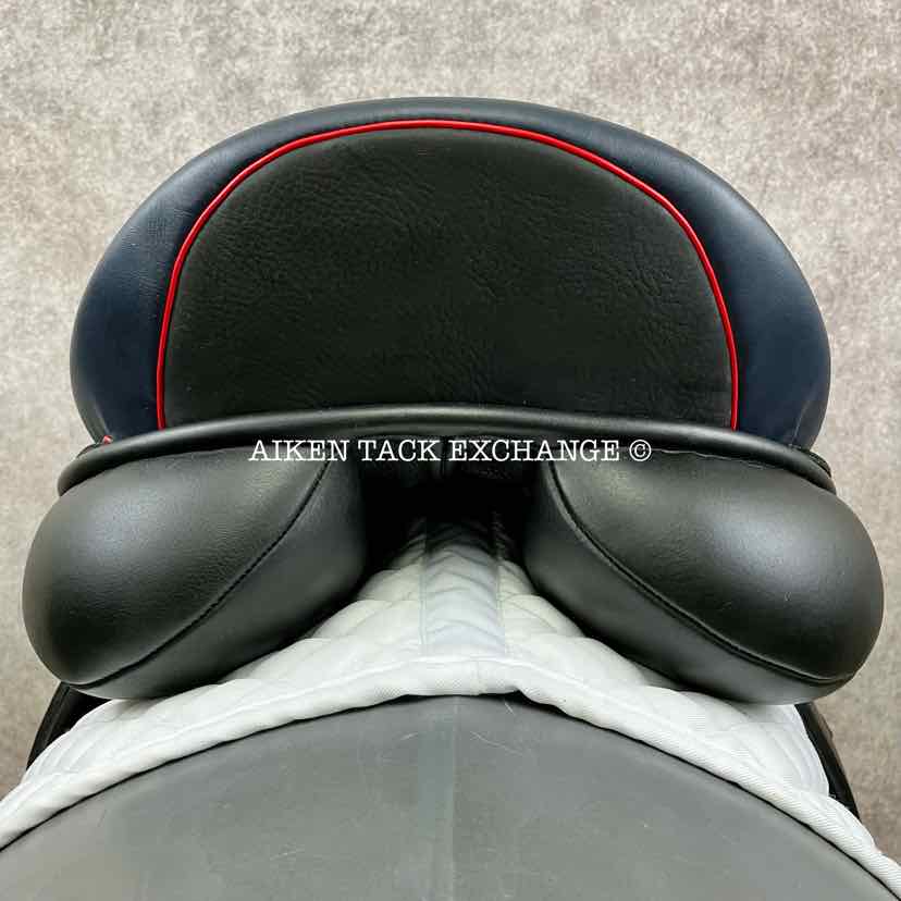 2021 Custom Saddlery Icon Flight Monoflap Dressage Saddle, 17.5" Seat, Short Flap, Adjustable Tree, Wool Flocked Panels