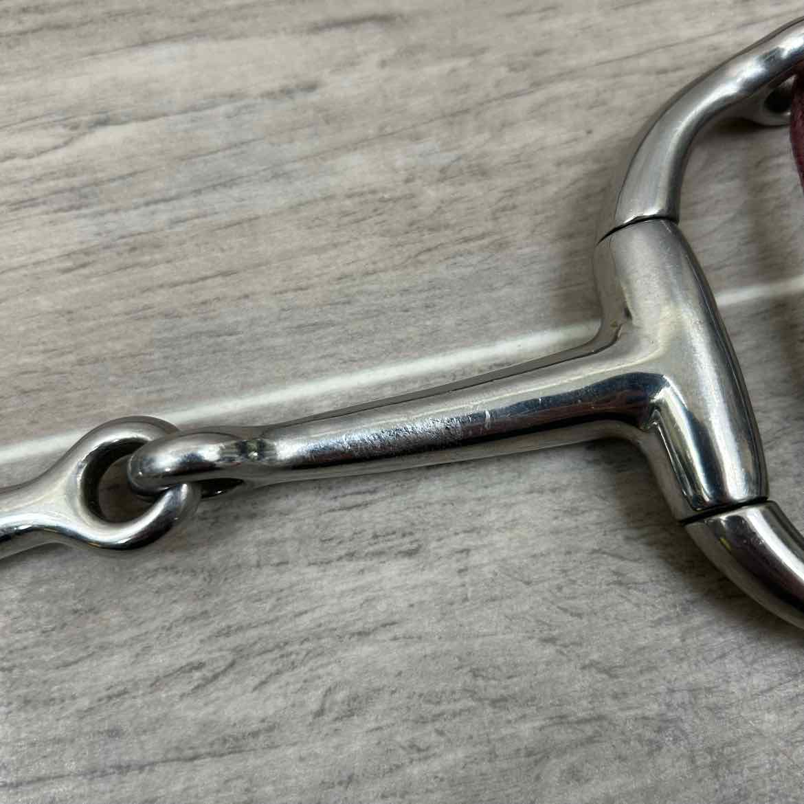 Coronet Single Joint Eggbutt Gag Bit with Rope Cheek Pieces 5"