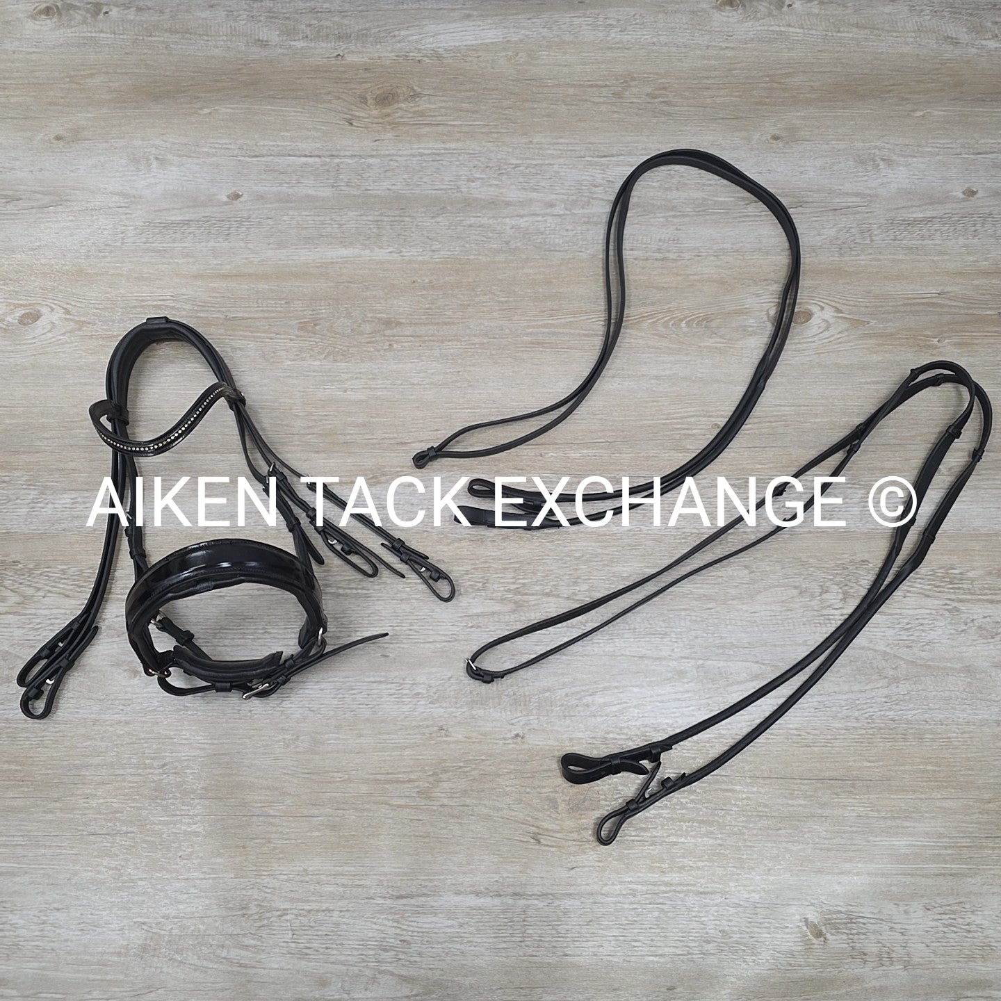 Tota Comfort System Double Weymouth Bridle with Matching Reins, Size Full with C