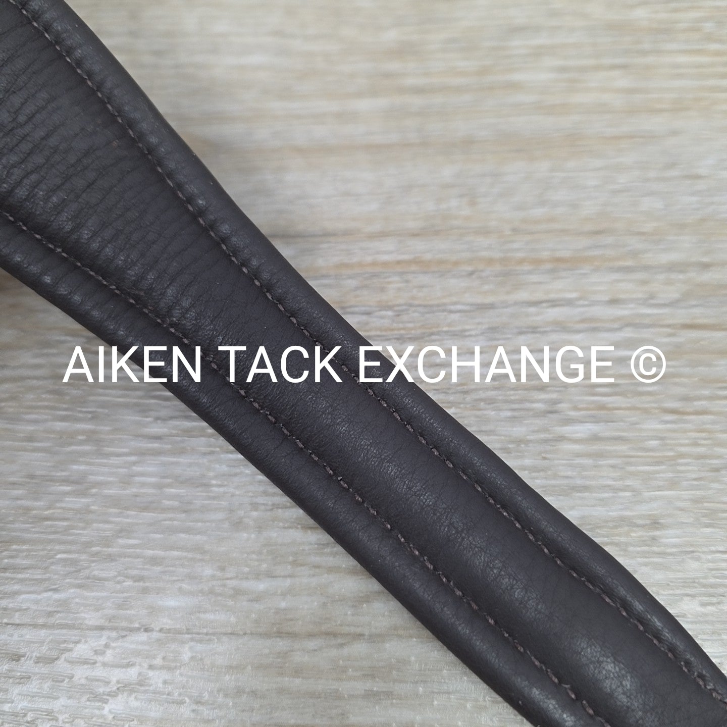 ExionPro Padded Fancy Stitched Raised Browband, Brown, 15"
