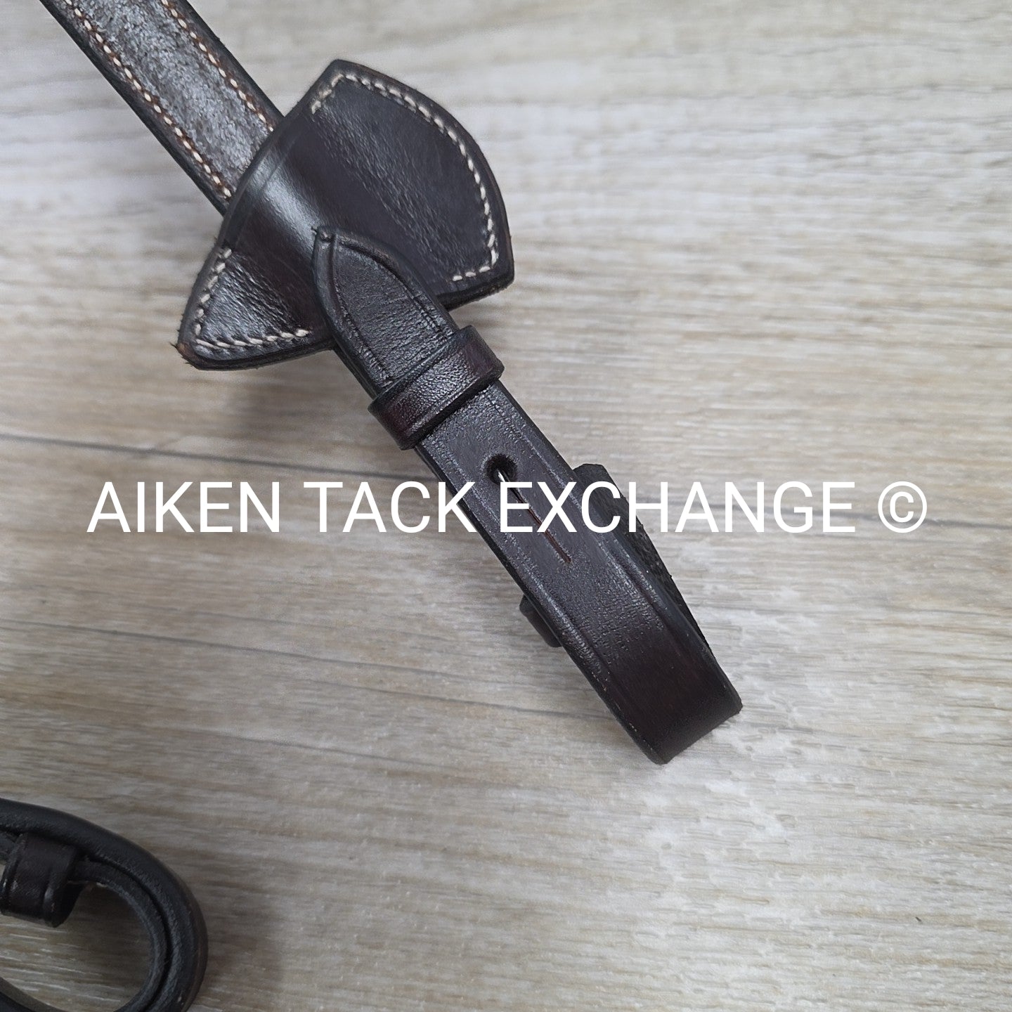 Nunn Finer Bella Donna Fancy Stitched Soft Grip Rubber Reins, Brown, 60"