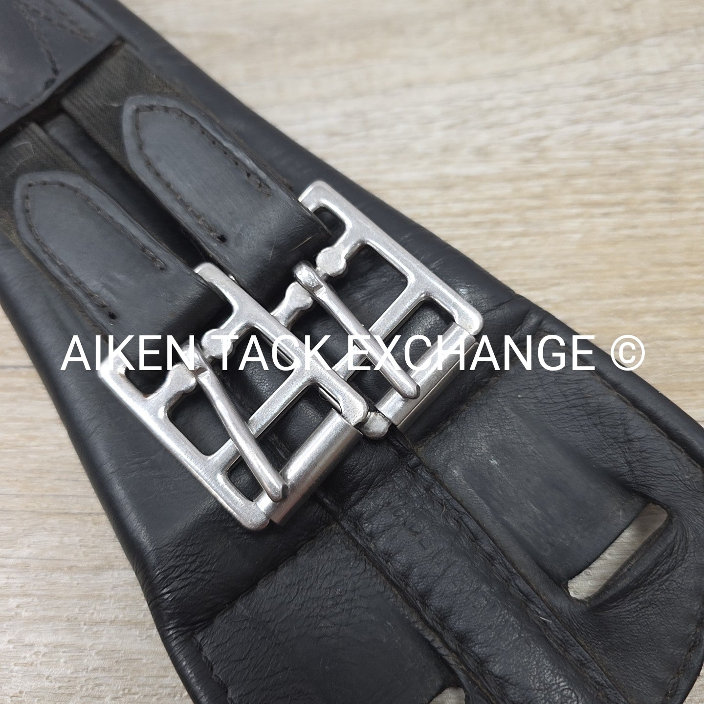 Trilogy Padded Leather Contour Girth, Black, 24"