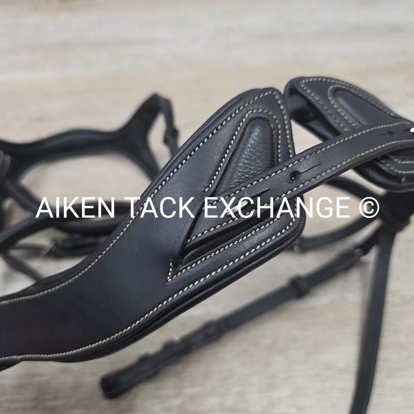 Montar Monarch Bridle, No Reins, Black, Size Full