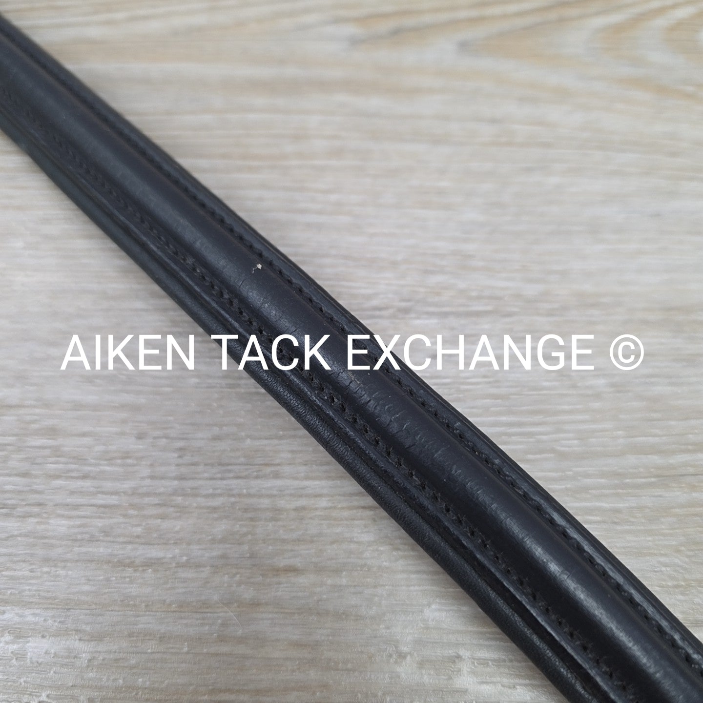 Padded Plain Raised Browband, Black, 15"