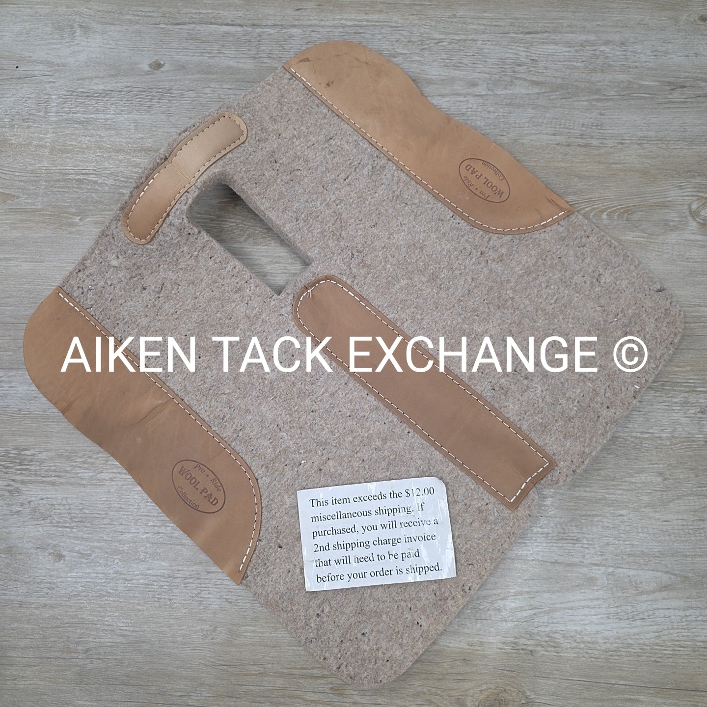 Mustang Manufacturing Pro Ride Wool Pony Western Saddle Pad, 24" x 24"