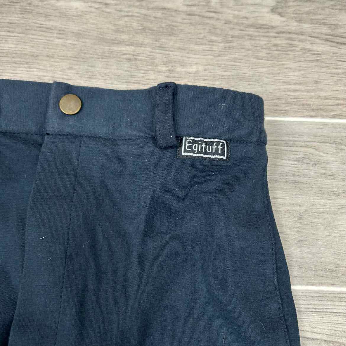 Eqituff Children's Knee Patch Breeches, Navy, Size 12, Brand New