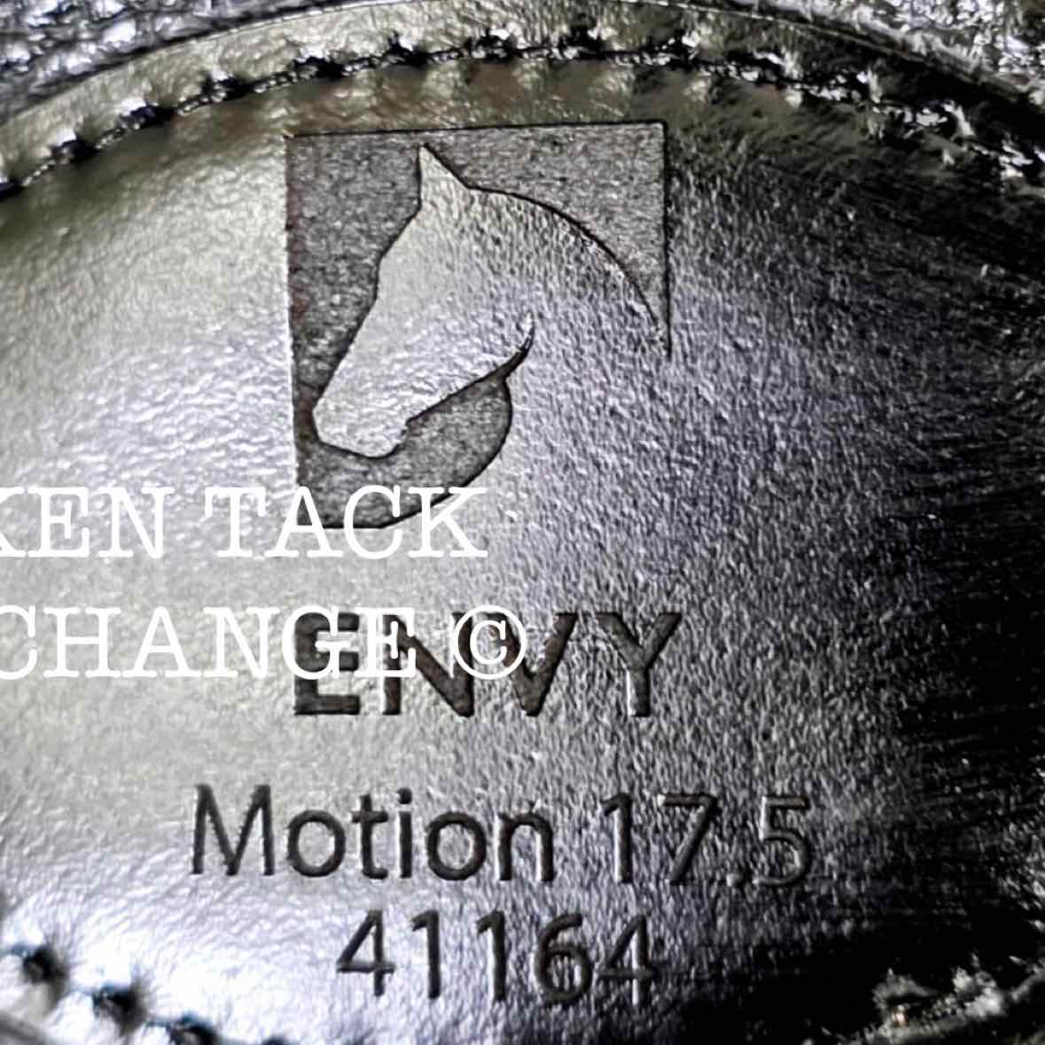 2023 Envy Motion Dressage Saddle, 17.5" Seat, Adjustable Tree, Wool Flocked Panels