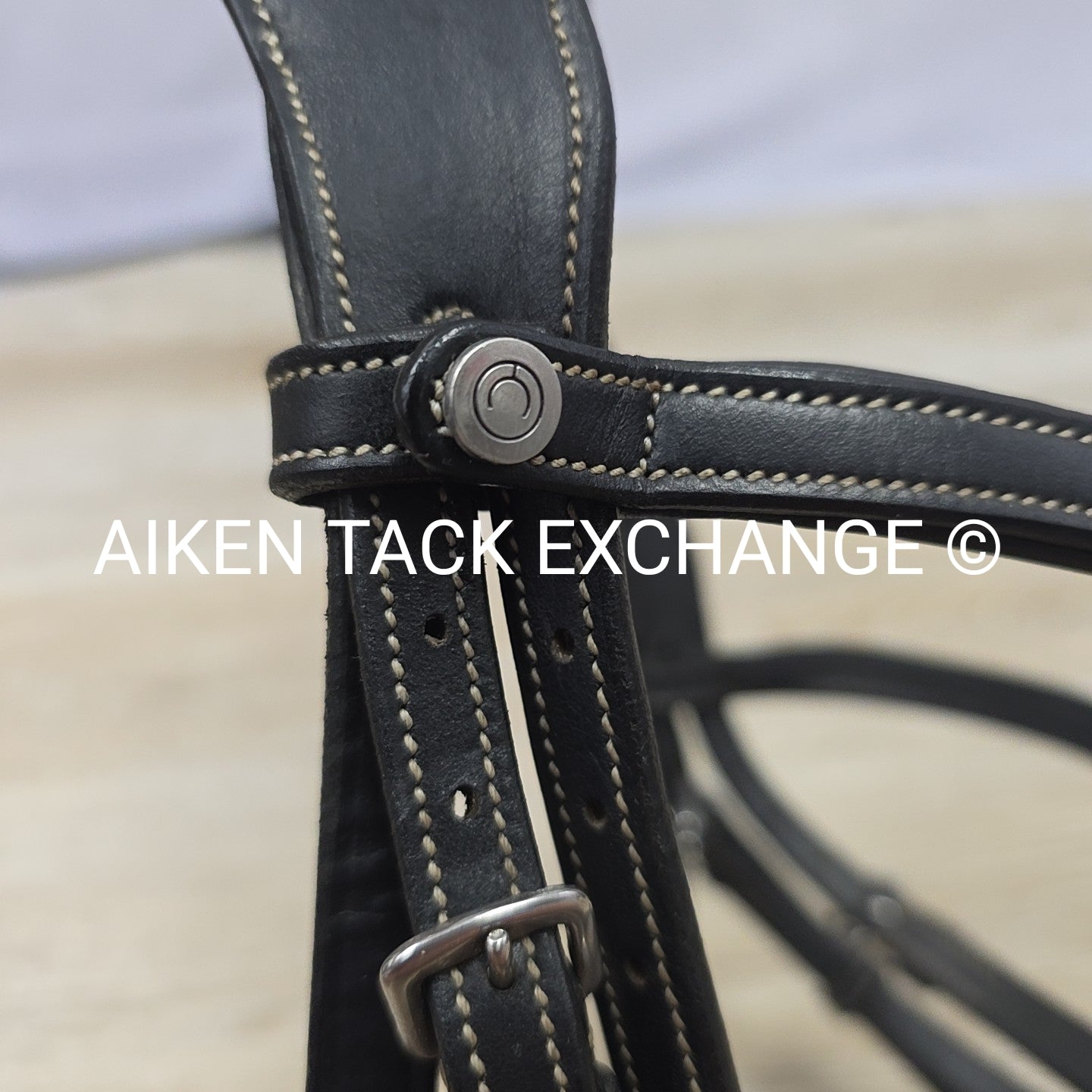 Montar Monarch Bridle, No Reins, Black, Size Full