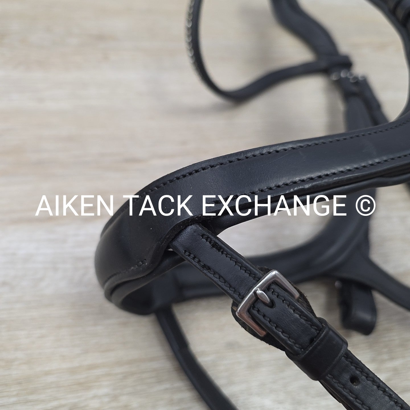 Schockemohle Equitus Beta Anatomical Special Bridle, Black, No Reins, Size Cob