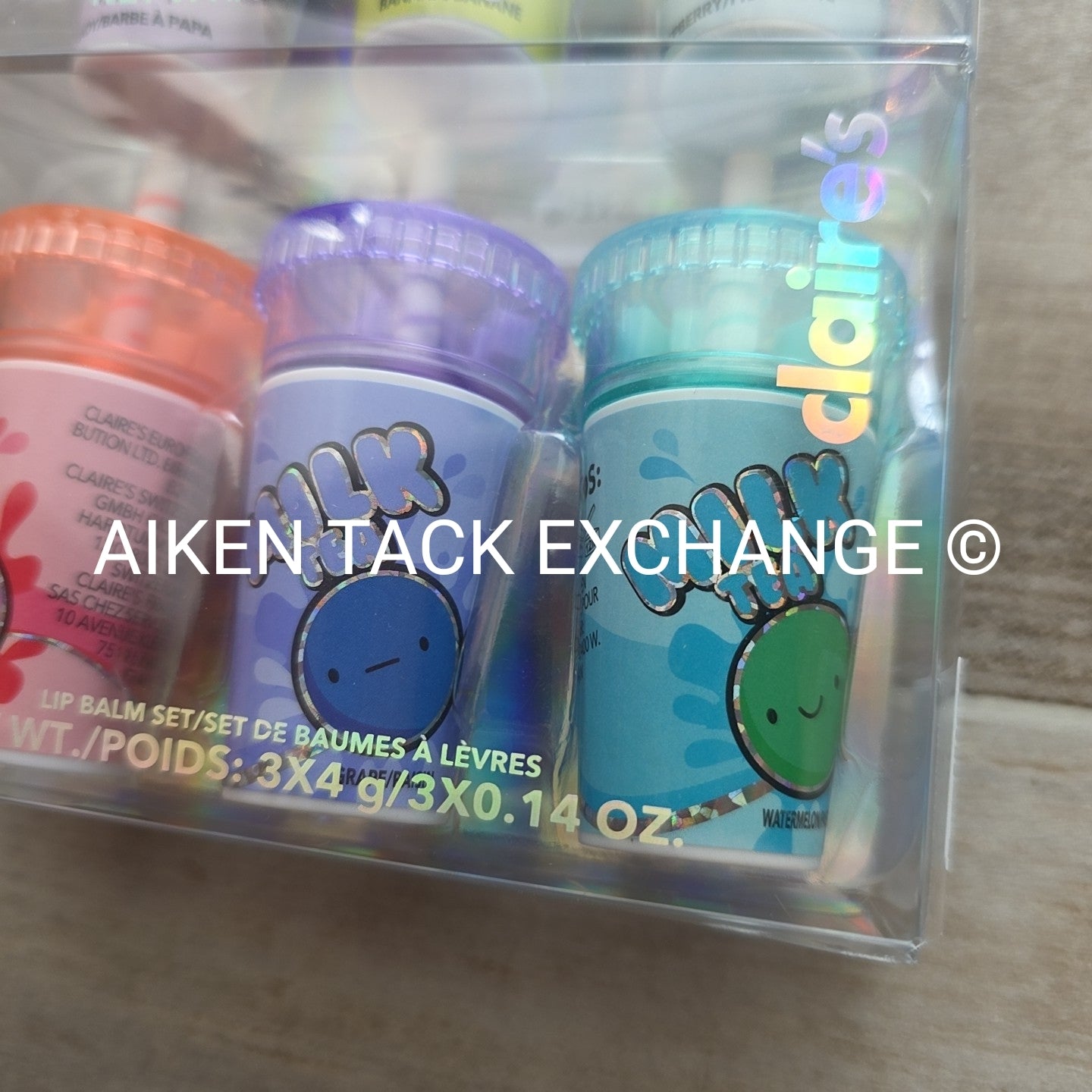Claire's Lip Balm Sets (2) - 3 Count Per Each Set (6 Total)