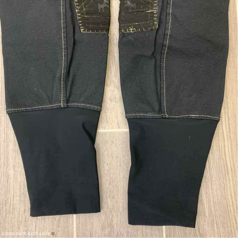 BARGAIN BUNDLE: 2 Pairs of Knee Patch Breeches, Equine Couture & HKM, Size 28