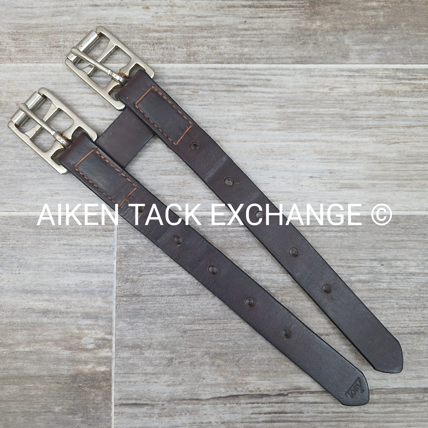 English Leather Girth Extender with Roller Buckles
