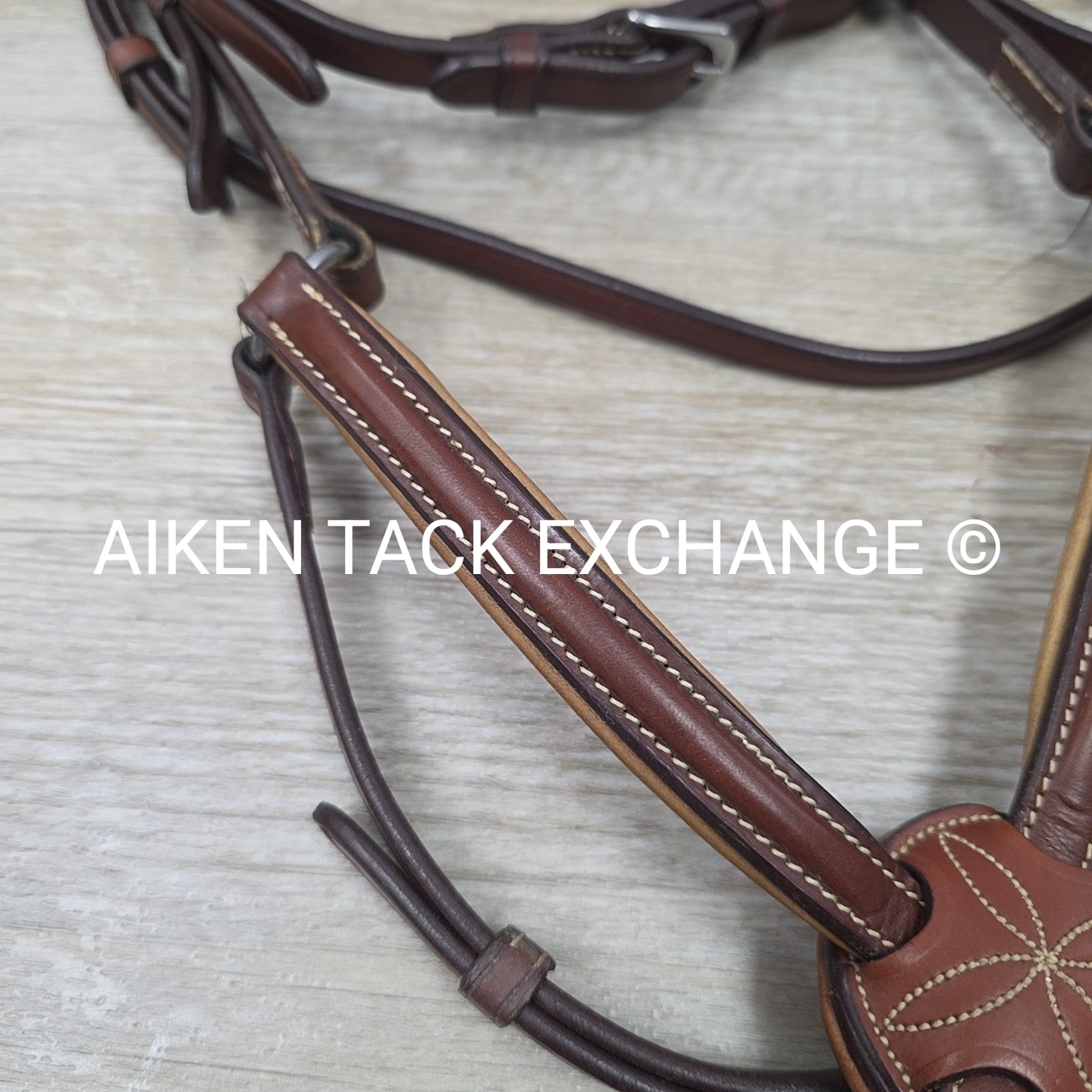 Antares Monocrown Figure 8 Bridle, No Reins, Brown, Oversize (3)