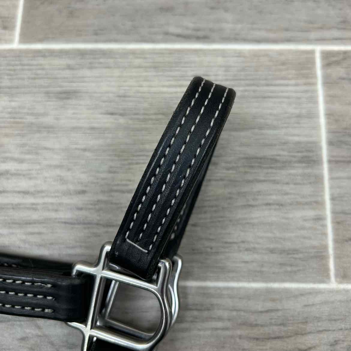 Green Hill Collection Leather Halter with Matching Lead, Size Foal / Mini