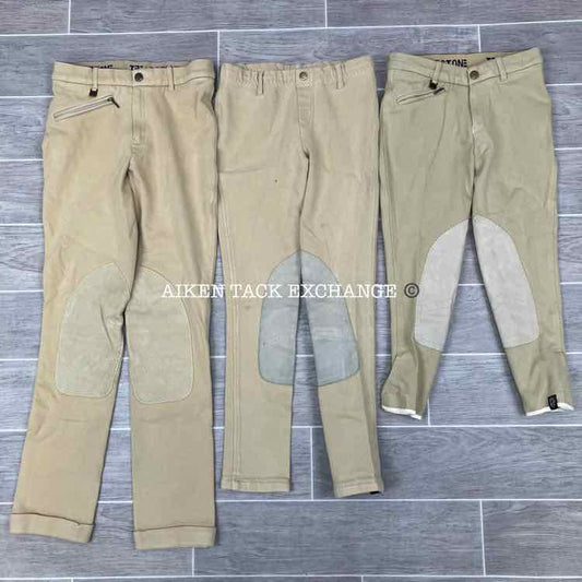 BARGAIN BUNDLE: Treadstone Knee Patch Breeches, 2 Size 14 & 1 Size 10