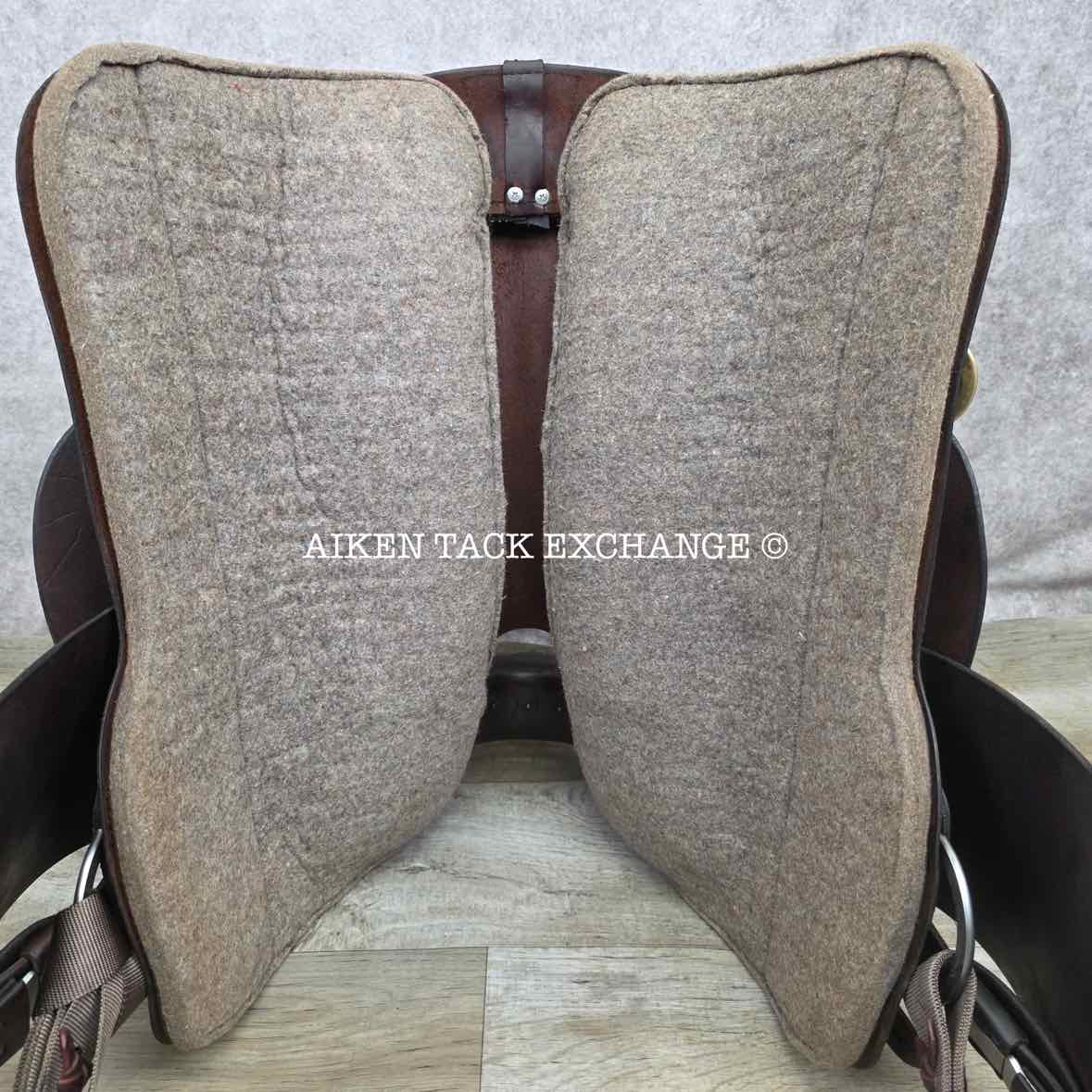2008 Tucker 260 High Plains Western Saddle, 16.5" Seat, Medium Tree - Semi QH Bars