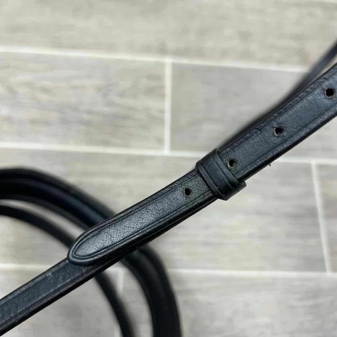 Padded Plain Rashed Flash Noseband, Black & Silver, Oversize