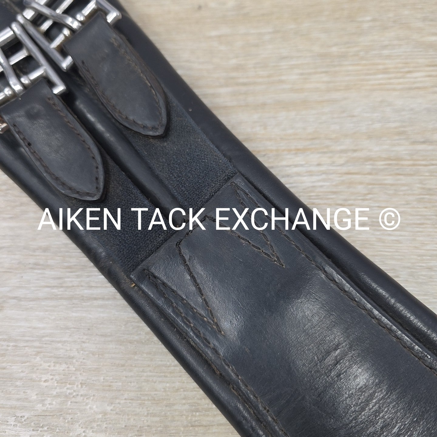 Trilogy Padded Leather Contour Girth, Black, 24"