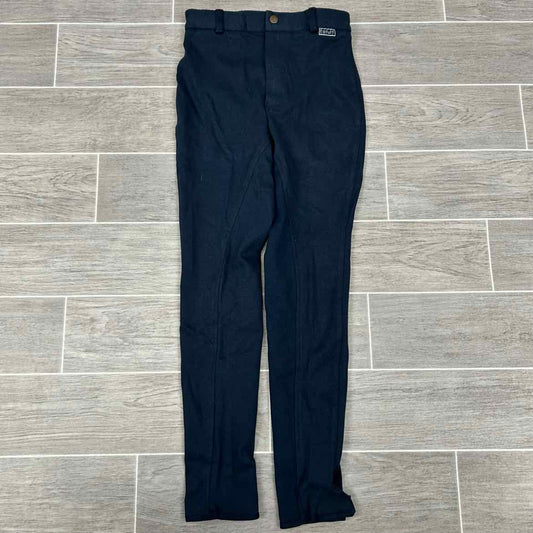 Eqituff Children's Knee Patch Breeches, Navy, Size 12, Brand New